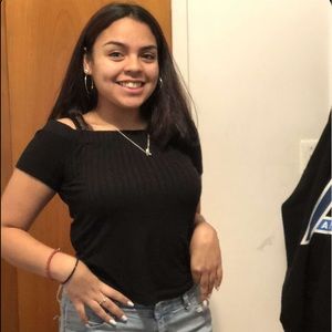 Black off the shoulder